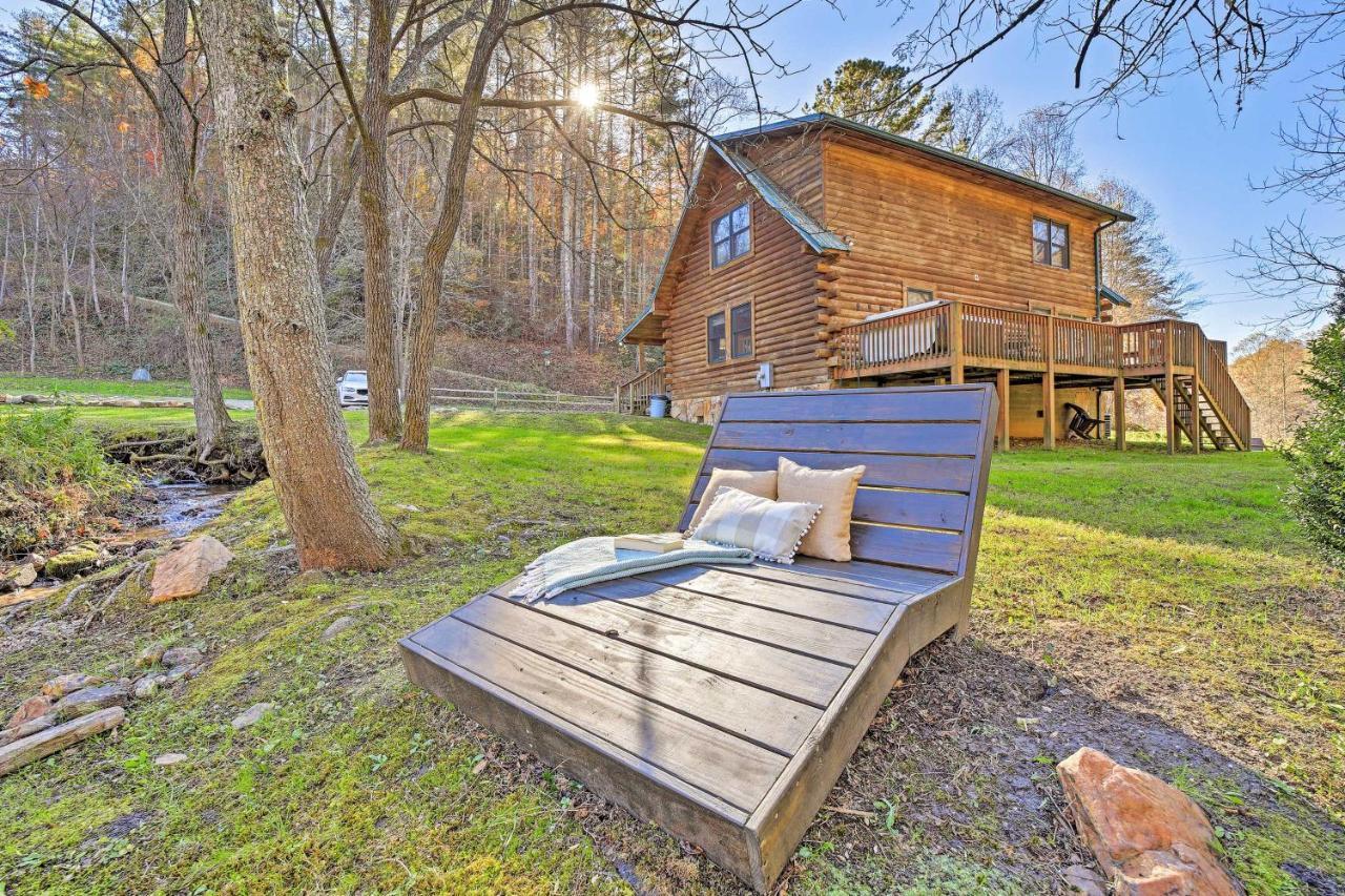 Creekside Bryson City Cabin With Private Hot Tub Buitenkant foto